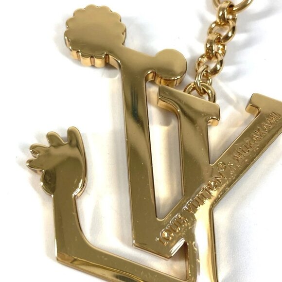 LOUIS VUITTON M02468 LV Logo Key Holder-LV Iconic Super Flat Bag Charm
